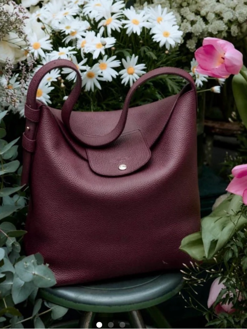 Longchamp Le Cadence Large Burgundy Longchamp Le Cadence Large hobo tote bag